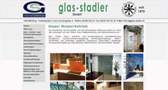 Desktop Screenshot of glas-stadler.at